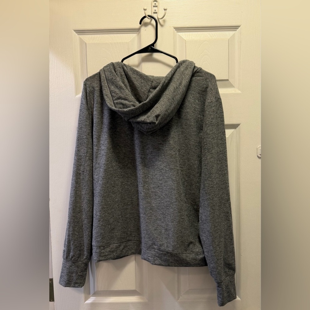 Fabletics Gray Zip-Up Hoodie - Picture 2 of 3